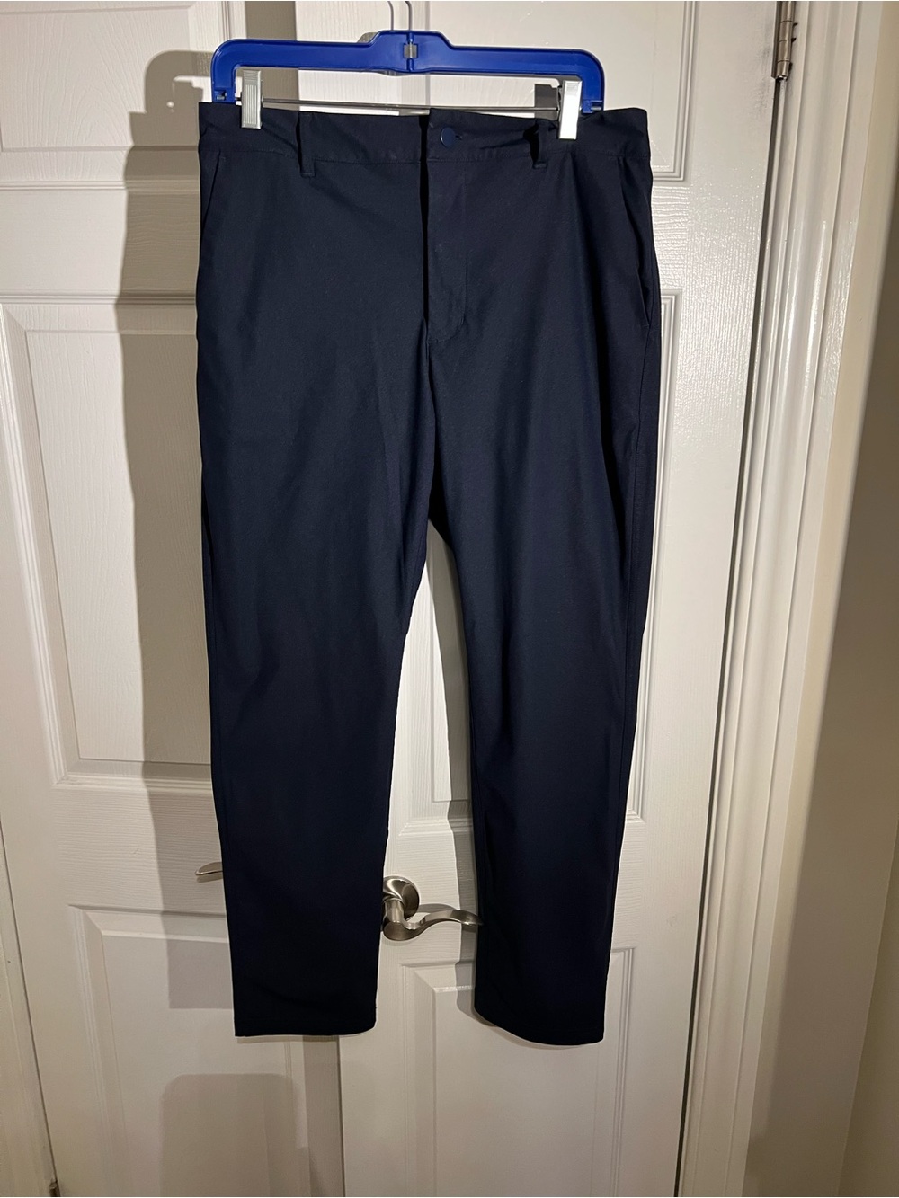 Classic Men's Dress Pants in Navy - Modern Straight Fit